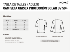 CAMISETA DE PROTECCIÓN SOLAR UV MANGA CORTA PARA ADULTO UNISEX. MODELO CAMUFLADO - nopal