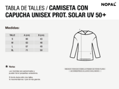 CAMISETA DE PROTECCIÓN SOLAR UV MANGA LARGA CON CAPUCHA UNISEX. MODELO VERDE SECO. - nopal