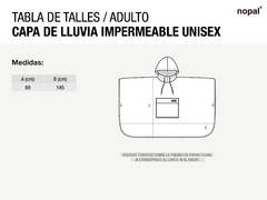 CAPA DE LLUVIA IMPERMEABLE NEGRO - tienda online