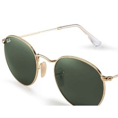 Ray-Ban rb3447 Round Metal - Gold/Green