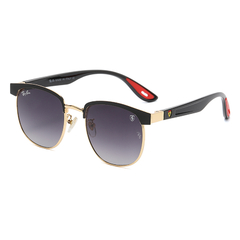 ÓCULOS DE SOL RAY BAN CLUBMASTER METAL "EDIÇÃO SCUDERIA FERRARI" UV400 (PRAZO DE ATÉ 20 DIAS PARA ENTREGA) FRETE GRÁTIS BR - Billy Importados