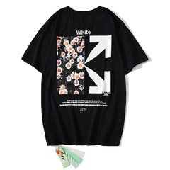 CAMISETA OFF-WHITE "FLOWERS" (PRAZO DE ATÉ 25 DIAS PARA ENTREGA) - FRETE GRÁTIS BR - loja online