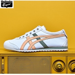 TÊNIS ASICS ONITSUKA TIGER MÉXICO 66 TECIDO "BRANCO MARRON VERDE" (PRAZO DE ATÉ 25 DIAS PARA ENTREGA) - FRETE GRÁTIS BR