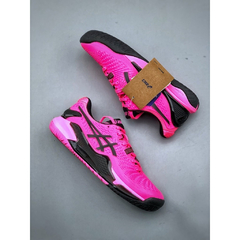 TÊNIS ASICS GEL RESOLUTION 9 MASCULINO "ROSA CHOQUE PRETO" (PRAZO DE ATÉ 25 DIAS PARA ENTREGA) - FRETE GRÁTIS BR