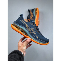 TÊNIS ASICS KINSEI MAX MASCULINO "AZUL MARINHO LARANJA" (PRAZO DE ATÉ 25 DIAS PARA ENTREGA) - FRETE GRÁTIS BR