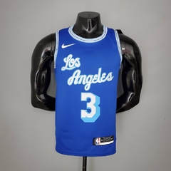 CAMISETA BASQUETE NBA LOS ANGELES RETRÔ "AZUL" (PRAZO DE ATÉ 25 DIAS PARA ENTREGA) - FRETE GRÁTIS BR - Billy Importados