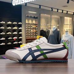 TÊNIS ASICS ONITSUKA TIGER MÉXICO 66 COURO "BEGE MARINHO VERDE" (PRAZO DE ATÉ 25 DIAS PARA ENTREGA) - FRETE GRÁTIS BR