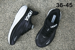 TÊNIS HOKA CLIFTON 9 UNISSEX "PRETO BRANCO" (PRAZO DE ATÉ 25 DIAS PARA ENTREGA) - FRETE GRÁTIS BR - comprar online