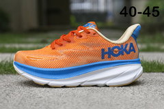 TÊNIS HOKA CLIFTON 9 MASCULINO "LARANJA AZUL BRANCO" (PRAZO DE ATÉ 25 DIAS PARA ENTREGA) - FRETE GRÁTIS BR