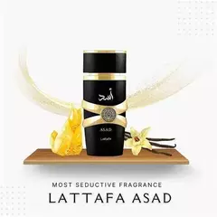 PERFUME ÁRABE LATTAFA ASAD MASCULINO - EDP 100 ML - FRETE GRÁTIS BR (ENVIO IMEDIATO) - comprar online