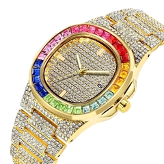 RELÓGIO DE PULSO CRAVEJADO - ESTILO AUDEMARS PIGUET - DIVERSAS CORES (PRAZO DE 15 DIAS PARA ENTREGA) - FRETE GRÁTIS - comprar online