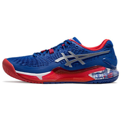 TÊNIS ASICS GEL RESOLUTION 9 MASCULINO "AZUL VERMELHO BRANCO" (PRAZO DE ATÉ 25 DIAS PARA ENTREGA) - FRETE GRÁTIS BR na internet