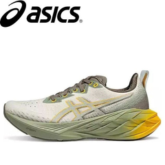 TÊNIS ASICS NOVABLAST 4 "VERDE MUSGO AMARELO" (PRAZO DE ATÉ 25 DIAS PARA ENTREGA) - FRETE GRÁTIS BR