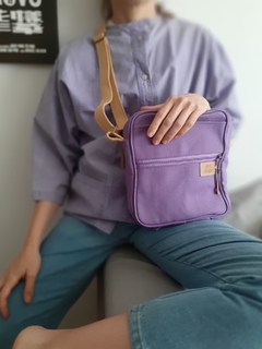 Bolso lona chico lila