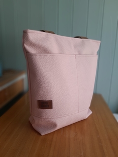 Bolso de cuerina rosa - comprar online