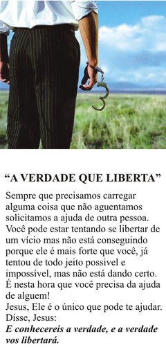 Folhetos para evangelização - A verdade que liberta (1000)