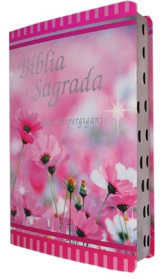 Bíblia letra hipergigante - capa luxo floral flor do campo