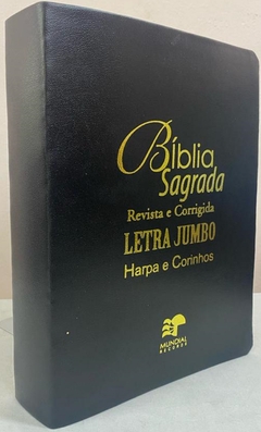 Bíblia sagrada letra jumbo com harpa edição de promessas - capa luxo preta - comprar online