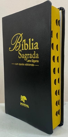Bíblia letra gigante - capa luxo preta - comprar online