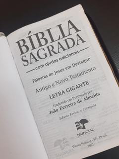 2 biblias com ajudas adicionais e harpa letra gigante - capa com ziper café + marrom bolinhas na internet