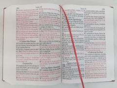Bíblia letra jumbo com harpa - capa dura azul - loja online