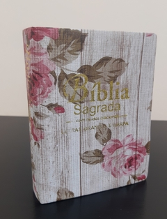 Bíblia média com harpa - capa luxo romantic vermelha - comprar online