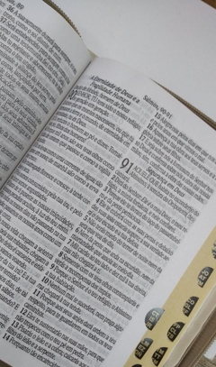Bíblia média com harpa + caneta - capa azaleia - loja online