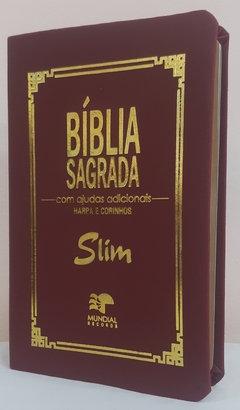 Kit para estudo bíblico - bíblia slim vinho + dicionário bíblico ilustrado na internet