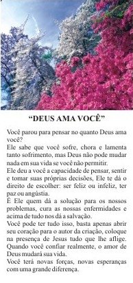 Folhetos para evangelização - Deus ama você (1000)