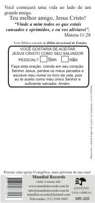 Folhetos para evangelização - Deus ama você (1000)