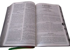 Biblia devocional de estudo - capa luxo lilás relevo