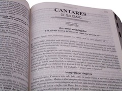 Biblia devocional de estudo - capa luxo lilás relevo