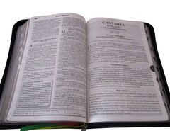 Biblia devocional de estudo - capa com ziper verde máscara