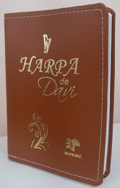 Harpa de Davi media - capa luxo caramelo