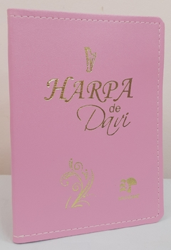 Harpa de Davi media - capa luxo rosa lisa - comprar online