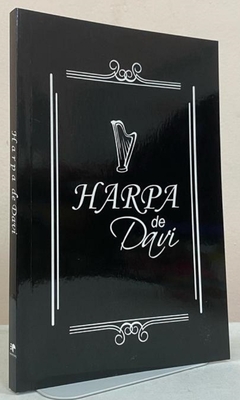 Harpa de Davi grande - capa brochura preta moldura - comprar online
