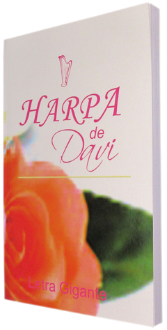 Harpa de Davi grande - capa brochura flor laranja