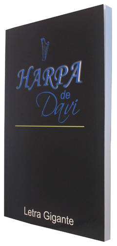 Harpa de Davi grande - capa brochura preto com azul