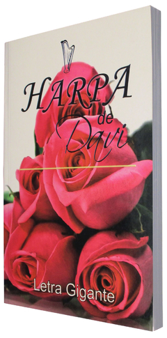 Harpa de Davi grande - capa brochura rosas vermelhas