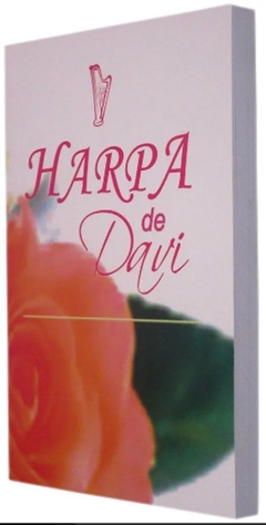 Harpa de Davi pequena - capa brochura flor laranja - comprar online
