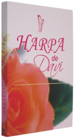 Harpa de Davi pequena - capa brochura flor laranja na internet