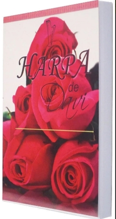 Harpa de Davi pequena - capa brochura rosas vermelhas