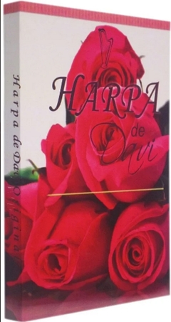 Harpa de Davi pequena - capa brochura rosas vermelhas - comprar online