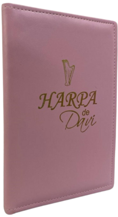 Harpa de Davi grande capa luxo almofadada rosa lisa - comprar online