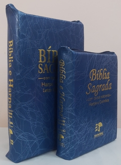 Kit bíblia sagrada mãe & filha - capa com ziper indigo raiz - comprar online