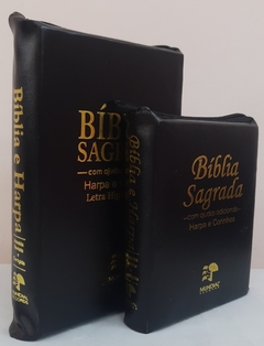 Kit bíblia sagrada mãe & filha - capa com ziper preta - comprar online