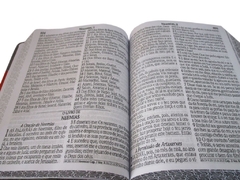 Bíblia com harpa letra jumbo - capa ziper azul com preto na internet