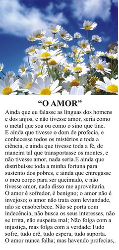 Folhetos para evangelização - O amor (1000)