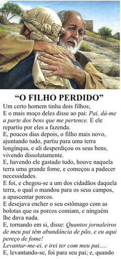 Folhetos para evangelização - O filho perdido (1000)