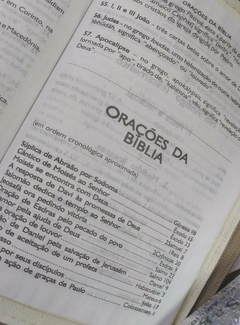 Bíblia sagrada média - capa com zíper marrom Lisa